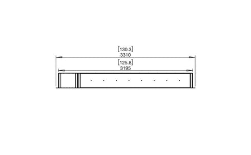 Ecosmart Fire Flex 122DB.BX1 Double Sided Fireplace Insert - Black Finish / Stainless Steel Burner - ESF.FX.122DB.BX1